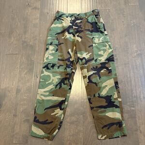 Vintage Propper BDU Cargo Pants Mens Small Regular Woodland Camo Hot Weather 90s